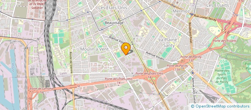 localisation de l'entreprise MADAME BASMA EL AFIA  VENISSIEUX