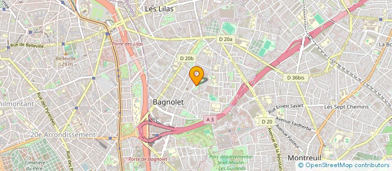 localisation de l'entreprise MADAME BASMA GEIMEL à BAGNOLET