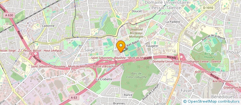 localisation de l'entreprise MADAME BASMA TAZINE à PESSAC