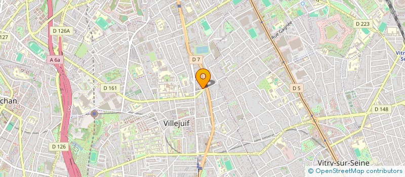 localisation de l'entreprise MADAME BASMA YAHMED  VILLEJUIF