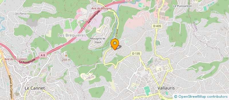 localisation de l'entreprise MADAME BASSMA BELHIMER à VALLAURIS