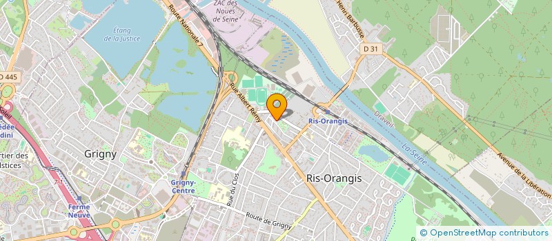 localisation de l'entreprise MADAME BASSMA HAMDAOUI  RIS-ORANGIS