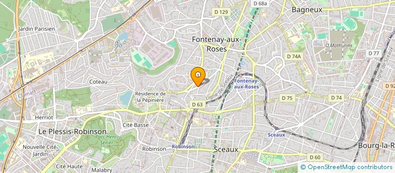 localisation de l'entreprise MADAME BASTIEN PATURAUD  FONTENAY-AUX-ROSES