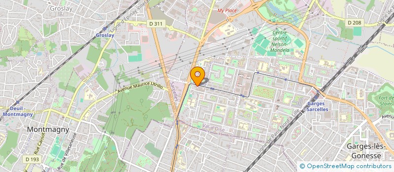 localisation de l'entreprise MADAME BATCHIVAA ASSOULINE  SARCELLES