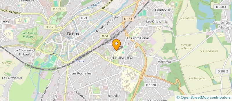 localisation de l'entreprise MADAME BAUBET KOUA à DREUX
