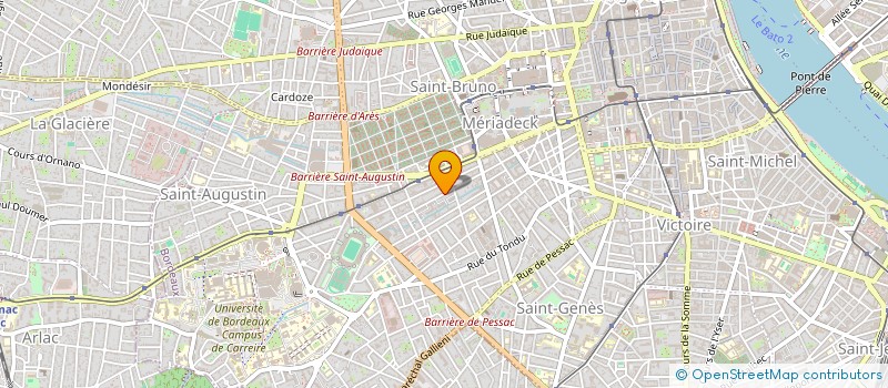 localisation de l'entreprise MADAME BAUDERLIQUE JOELLE RAYMOND JEANNE  BORDEAUX