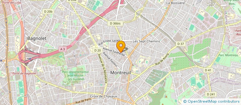 localisation de l'entreprise MADAME BAYA DERRICHE à MONTREUIL