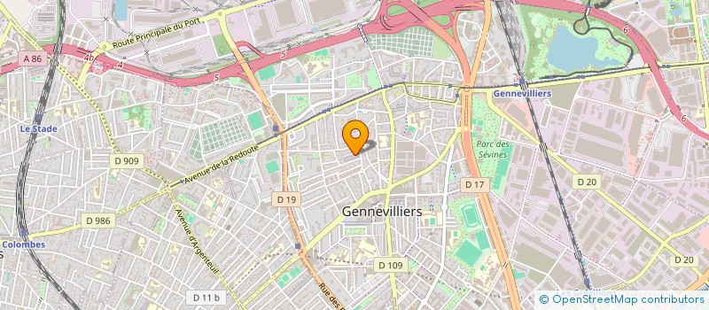 localisation de l'entreprise MADAME BAYA HAMICI à GENNEVILLIERS