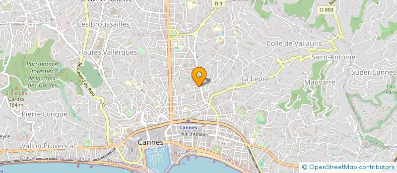 localisation de l'entreprise MADAME BAYA RAOUAFI  CANNES