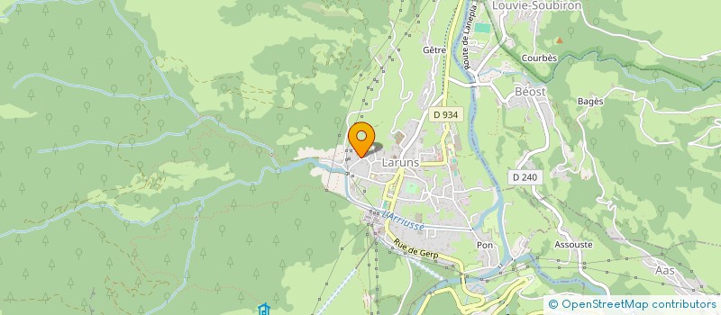 localisation de l'entreprise MADAME BAZILINE BUZY-CAZAUX  LARUNS