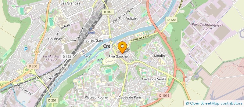 localisation de l'entreprise MADAME BEATA BATORY  CREIL