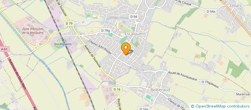 localisation de l'entreprise MADAME BEATA DELCOURT  ESCALQUENS