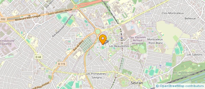 localisation de l'entreprise MADAME BEATA PIOTROWSKA à SEVRAN