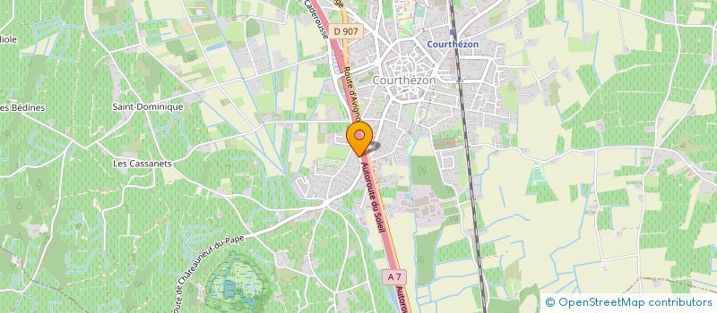 localisation de l'entreprise MADAME BEATRICE AGNIEL  COURTHEZON