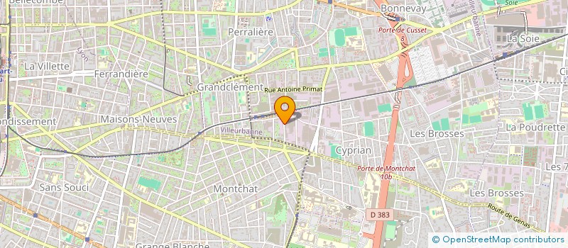 localisation de l'entreprise MADAME BEATRICE ALDEGUER  VILLEURBANNE