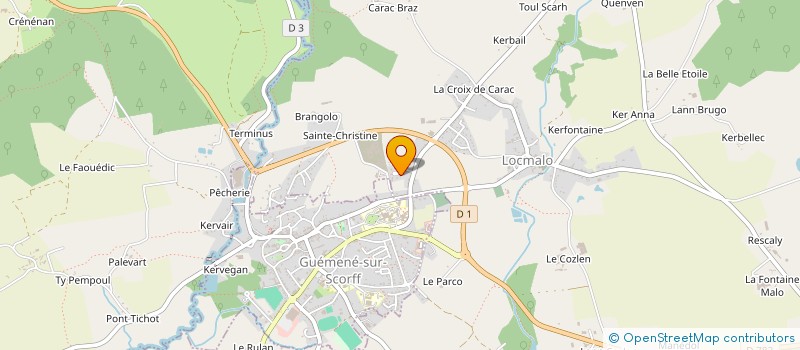 localisation de l'entreprise MADAME BEATRICE ALLAIN  LOCMALO