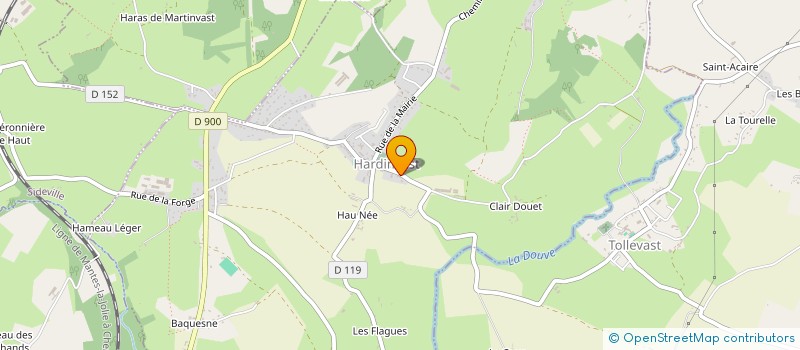 localisation de l'entreprise MADAME BEATRICE ALLAIN  HARDINVAST