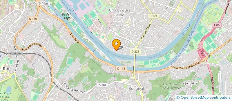 localisation de l'entreprise MADAME BEATRICE ALLUIN  CROISSY-SUR-SEINE