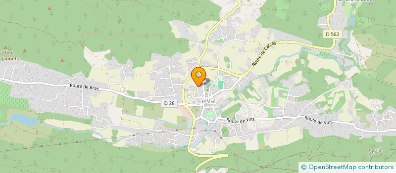 localisation de l'entreprise MADAME BEATRICE ARMIDE BRICHET  LE VAL