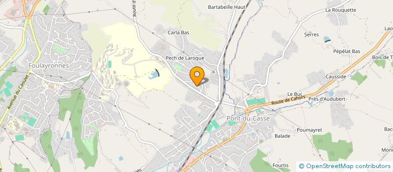 localisation de l'entreprise MADAME BEATRICE ARRIVET  PONT-DU-CASSE