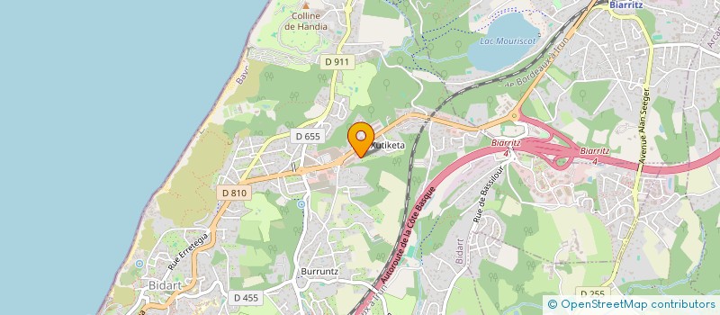 localisation de l'entreprise MADAME BEATRICE ASPIROT  BIDART