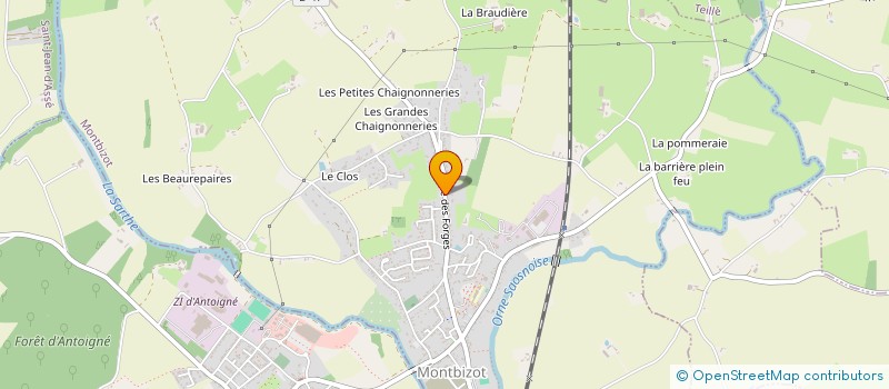 localisation de l'entreprise MADAME BEATRICE AUBERT  MONTBIZOT