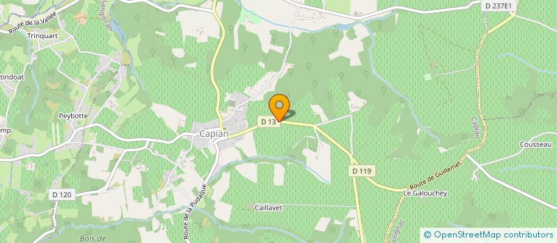 localisation de l'entreprise MADAME BEATRICE AUBRUN  CAPIAN