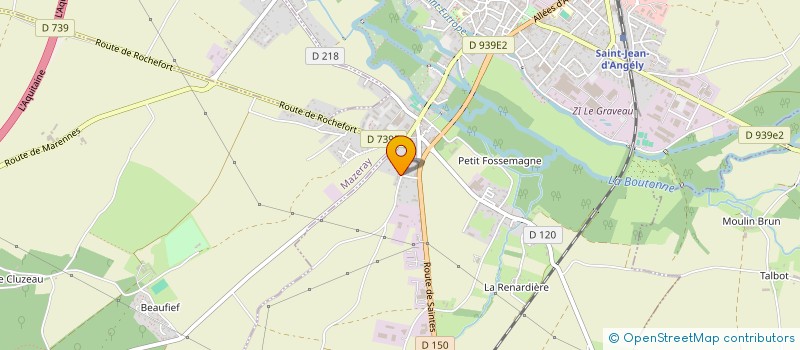 localisation de l'entreprise MADAME BEATRICE AUDEBERT  SAINT-JEAN-D'ANGELY