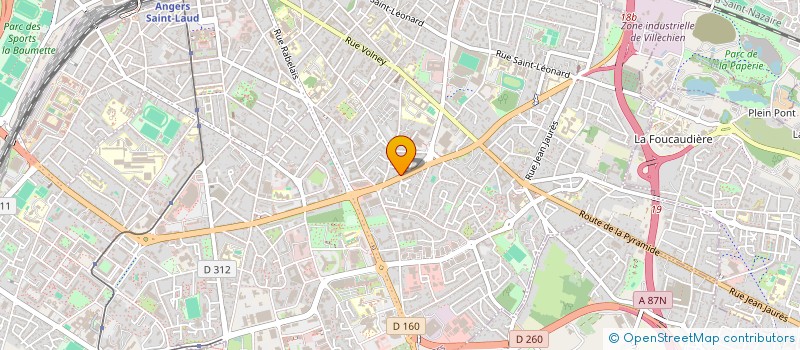 localisation de l'entreprise MADAME BEATRICE AUDUREAU  ANGERS