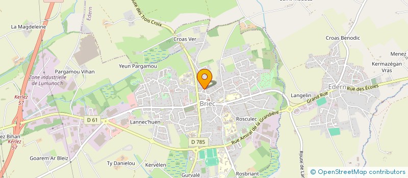 localisation de l'entreprise MADAME BEATRICE AUGER  BRIEC