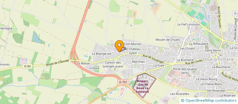 localisation de l'entreprise MADAME BEATRICE BABIN  DOUE-EN-ANJOU