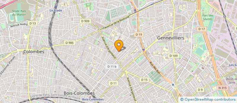 localisation de l'entreprise MADAME BEATRICE BAGUELIN à ASNIERES-SUR-SEINE