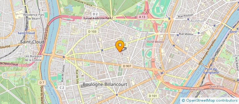 localisation de l'entreprise MADAME BEATRICE BAIGNERES à BOULOGNE-BILLANCOURT