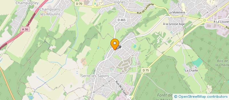 localisation de l'entreprise MADAME BEATRICE BALLET  SERRE-LES-SAPINS