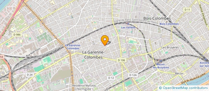 localisation de l'entreprise MADAME BEATRICE BANNEVILLE  LA GARENNE-COLOMBES