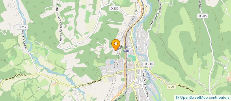 localisation de l'entreprise MADAME BEATRICE BARNABE  GAN