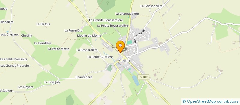 localisation de l'entreprise MADAME BEATRICE BARON à CETON