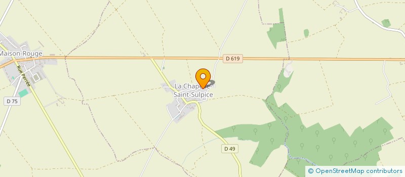 localisation de l'entreprise MADAME BEATRICE BARON  LA CHAPELLE-SAINT-SULPICE