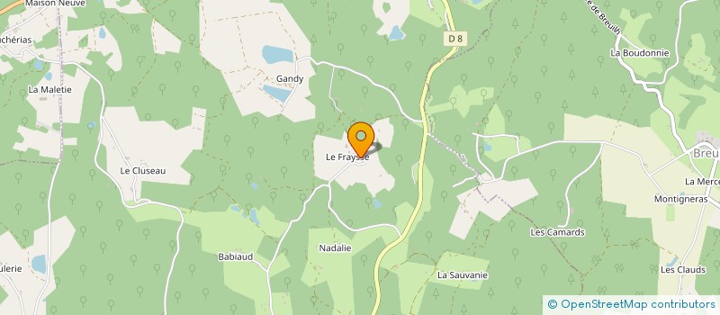 localisation de l'entreprise MADAME BEATRICE BARREAU à LACROPTE