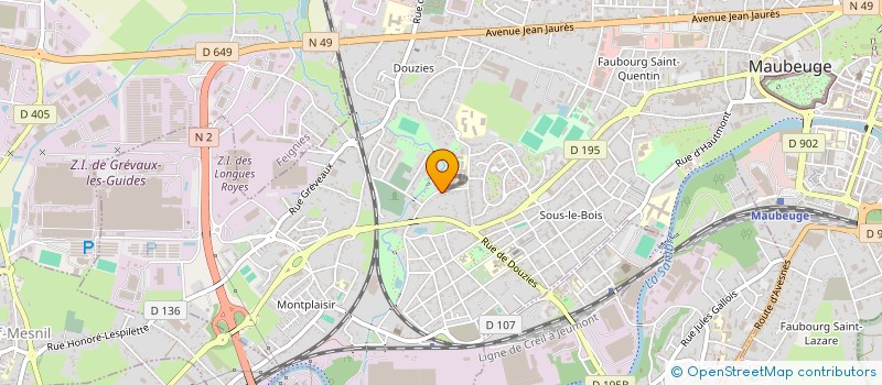 localisation de l'entreprise MADAME BEATRICE BAUARNAIS à MAUBEUGE