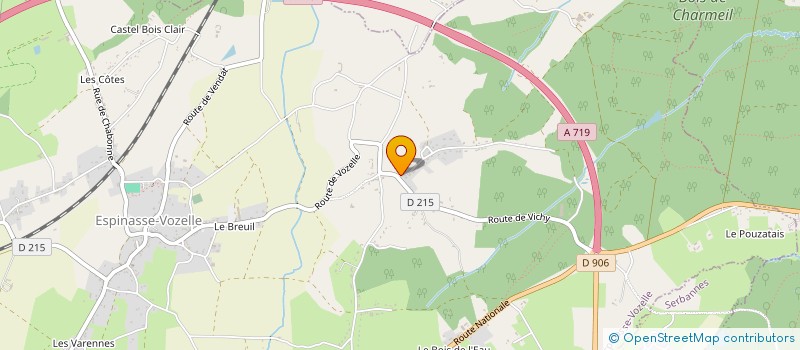 localisation de l'entreprise MADAME BEATRICE BAUDIN  GANNAT