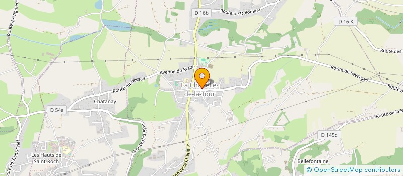 localisation de l'entreprise MADAME BEATRICE BAUDRAND  LA CHAPELLE-DE-LA-TOUR