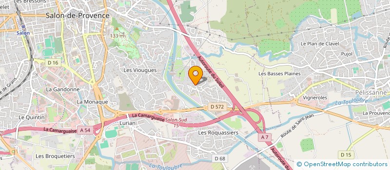 localisation de l'entreprise MADAME BEATRICE BAUDRILLARD  SALON-DE-PROVENCE