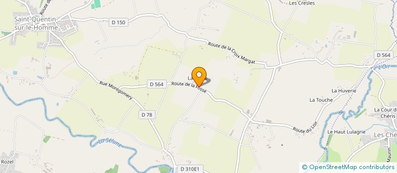 localisation de l'entreprise MADAME BEATRICE BAZIRE  SAINT-QUENTIN-SUR-LE-HOMME