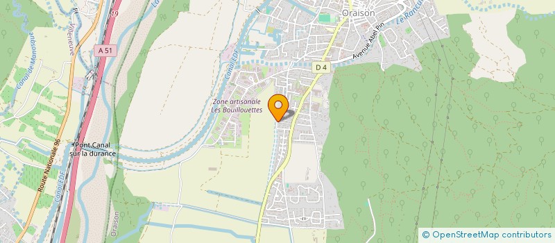 localisation de l'entreprise MADAME BEATRICE BEGUE  ORAISON