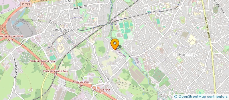 localisation de l'entreprise MADAME BEATRICE BEIGERT  BOUGUENAIS