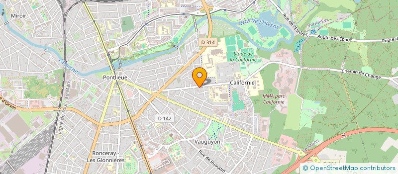 localisation de l'entreprise MADAME BEATRICE BENOIT  LE MANS