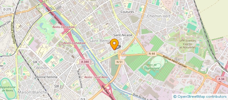 localisation de l'entreprise MADAME BEATRICE BERARD à REIMS