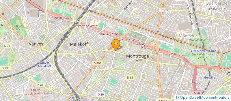 localisation de l'entreprise MADAME BEATRICE BERCOT  MONTROUGE