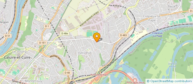 localisation de l'entreprise MADAME BEATRICE BERGER  CALUIRE-ET-CUIRE